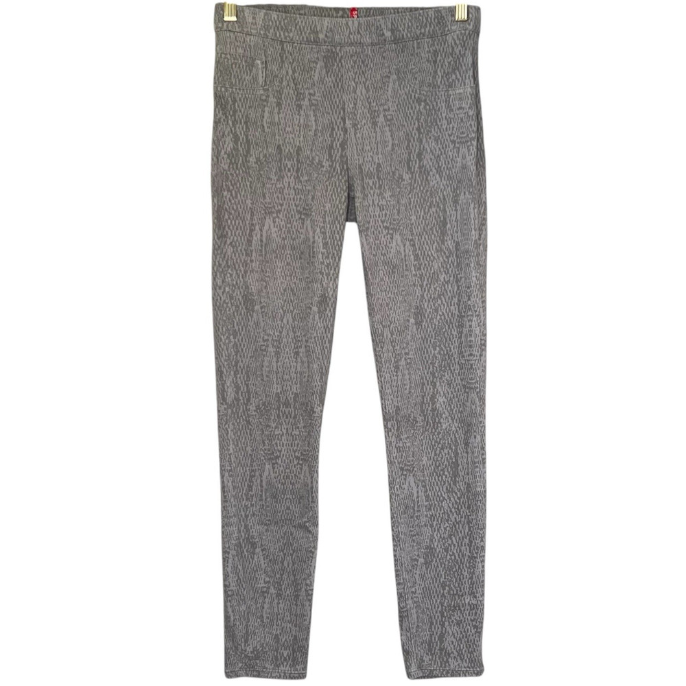 Spanx Womens Sz S Gray Snake Skin‎ Jeanish Leggings Pull On Comfort Stretch